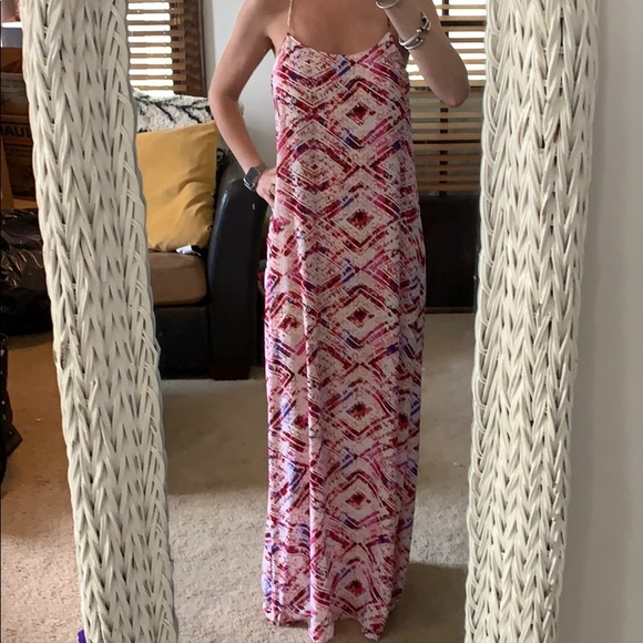 Show Me Your MUMU pink print  maxi dress - Picture 2 of 4